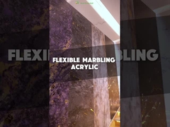 Eco Friendly Acrylic Wall Panel 5D Dynamic Marbling Texture Wall Panels UV Protection