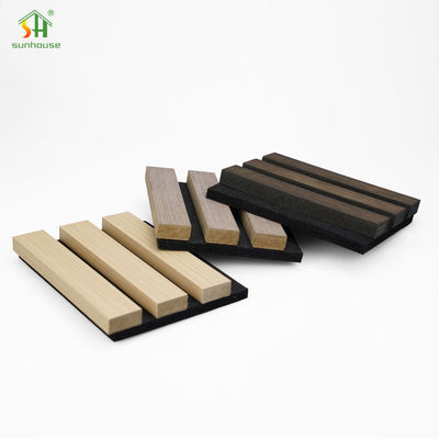 Buy Modern Interior Decorative Acoustic Wall Panel MDF Slats Polyester Acoustic Foam Wall Panels online manufacture