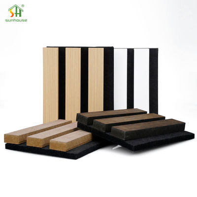 Buy Wooden Slat Acoustic Panels 20mm 25mm Acoustic Sound Wall Panels 4x8ft online manufacture