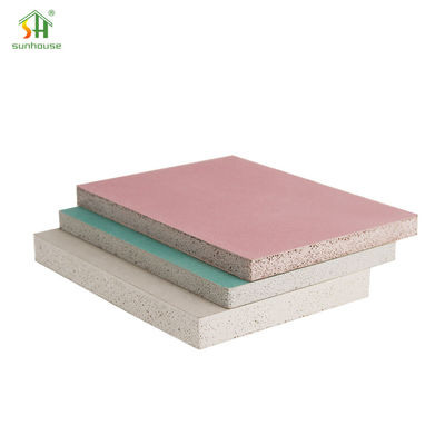 Buy ‌Industrial Water Resistant Gypsum Plaster Board 12mm Ceiling Cladding Fiberglass Mesh Edges online manufacture