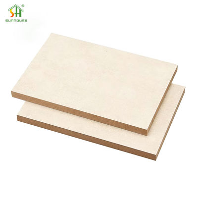 Buy 18mm 15mm 12mm 9mm MDF Moisture Resistant Furniture Melamine Board online manufacture