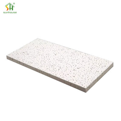 Buy Moisture Resistant Mineral Fiber Ceiling Tiles Waterproof Rock Wool Panels 600x600mmx20mm online manufacture
