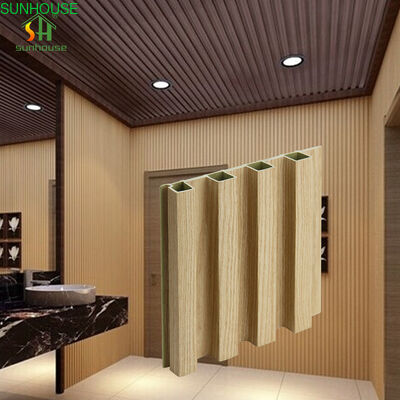 Beli Panel Wall Cladding WPC untuk Sekolah & Hotel Penggunaan tahan api & tahan air Panel dinding tahan lama dalam ruangan / luar ruangan online manufacture