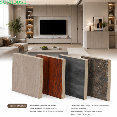 Good price Melamine Faced Plywood Surface Finishes Matte Gloss Textured and Wood Grain online
