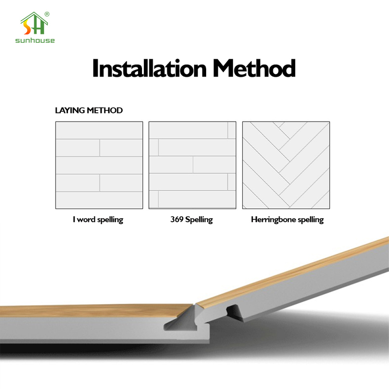 Customizable SPC Click Flooring with Reaction to Fire Bf1-S1 and Thermal Resistance 0.038㎡K/W for Modern Design