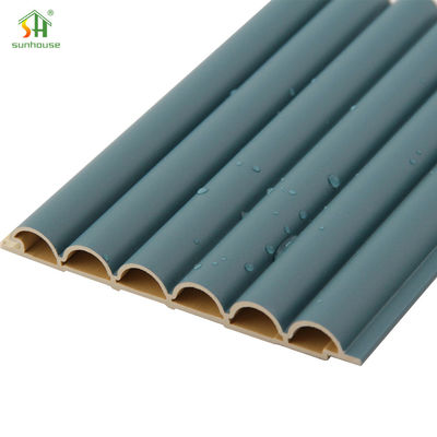 Good price Wood Grain 3D Embossed Wood Plastic Composite WPC Wall Panel for Restaurant Shop Wall Decoration online