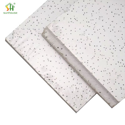 Harga yang bagus Pengurangan kebisingan Panel langit-langit wol mineral Isolasi termal Papan langit-langit tahan api on line