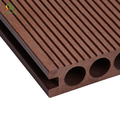 Harga yang bagus Lantai WPC tahan UV Waterproof Lantai luar WPC Decking Boards Untuk Lingkungan Kolam Renang on line