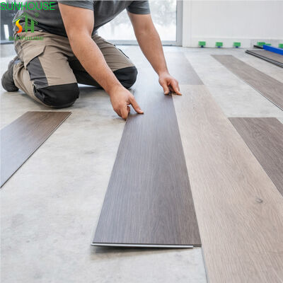 Fire Rated Rigid Core SPC Click Flooring Plank for Interior Exterior Decoration Use