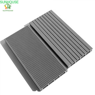 Good price WPC Hollow Outdoor Decking 138x23mm Waterproof Anti-Slip Wood Plastic Composite Deck Board for Patio, Pool, Garden online