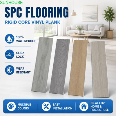 Good price Waterproof SPC Flooring for Kitchens, Bathrooms and Wet Interior Areas online