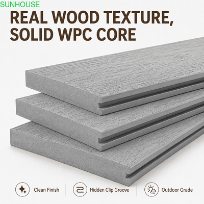 Good price Solid WPC Decking Installation System Joist Spacing And Expansion Gap Guide online