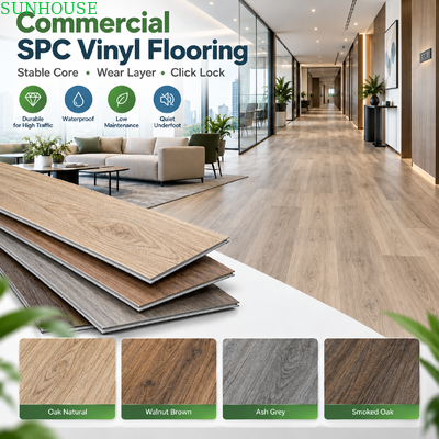 Good price Premium SPC Click Lock Flooring with Precision Milling System for Stable Installation and Commercial Projects online