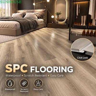 Good price Certified SPC Click Flooring Rigid Core Vinyl Plank with EN ASTM FloorScore Compliance for Global Building Projects online